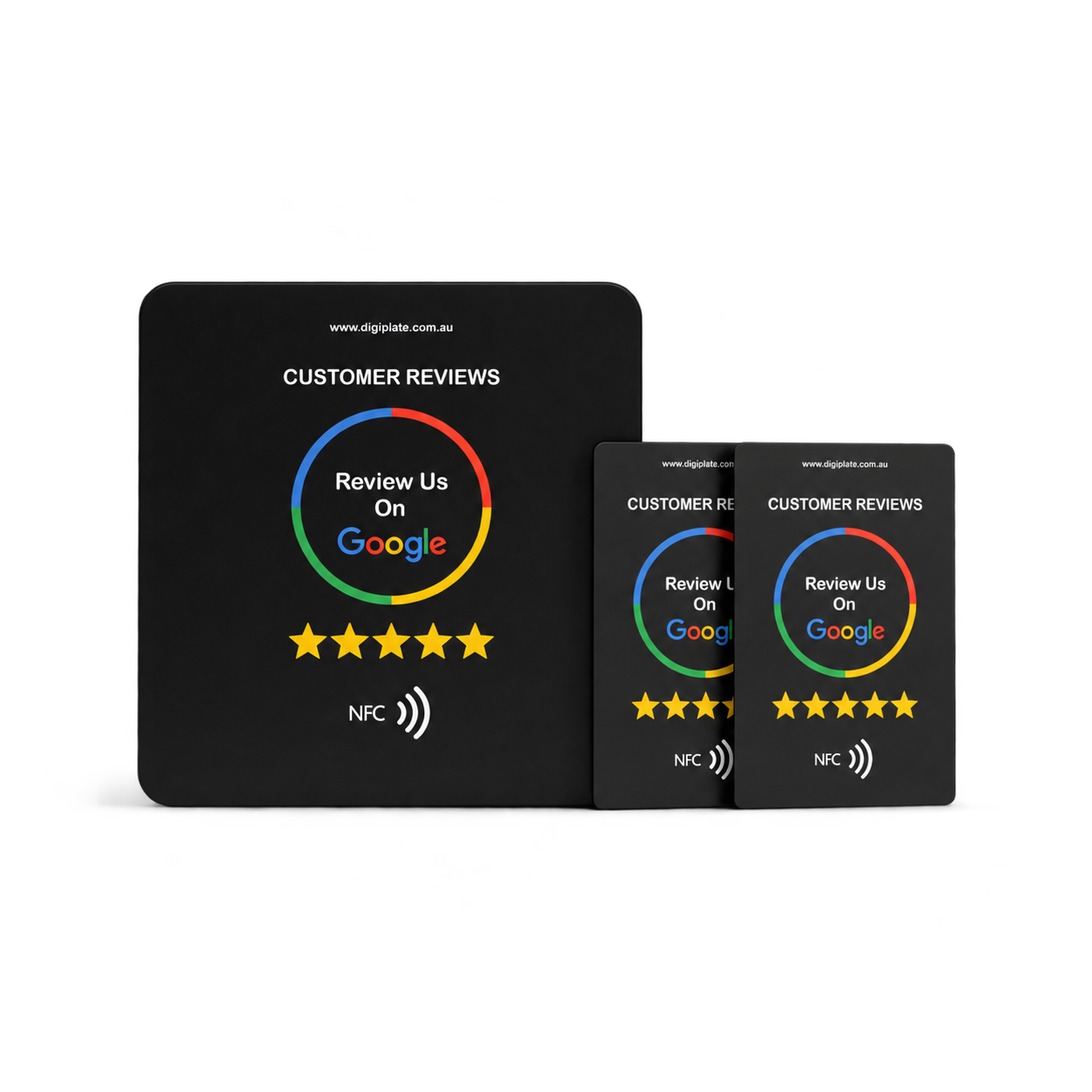 Google Review Plate and Card Combo