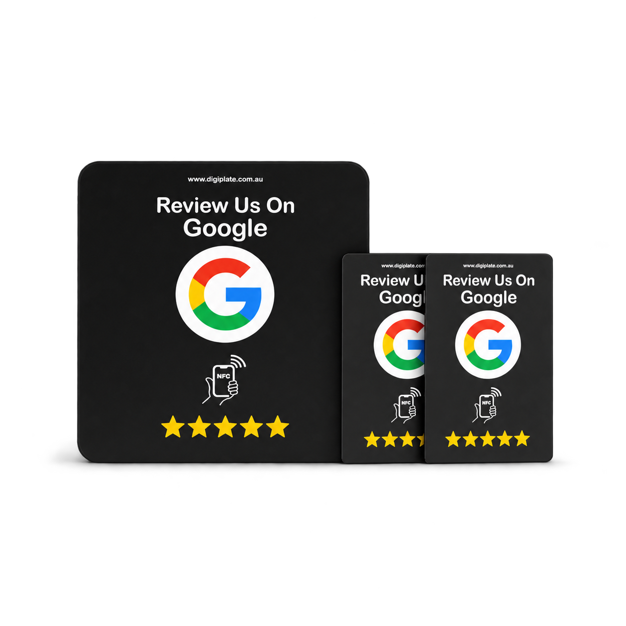 Google Review Plate and Card Combo V2