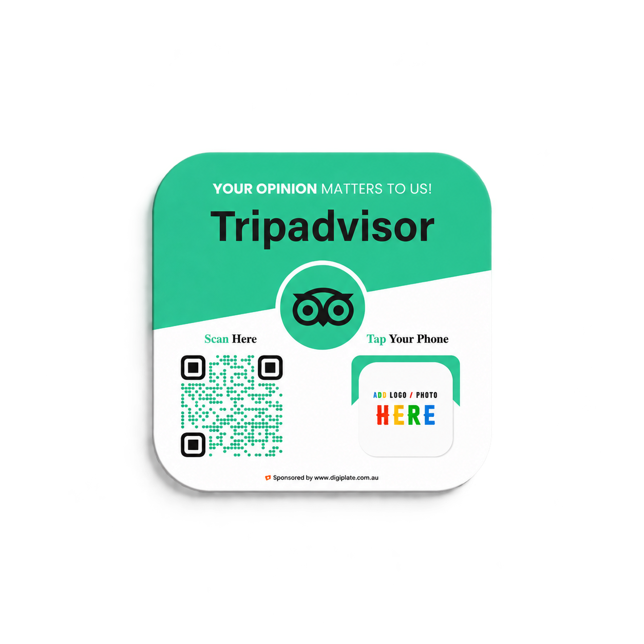 Trip Advisor Review NFC Plate