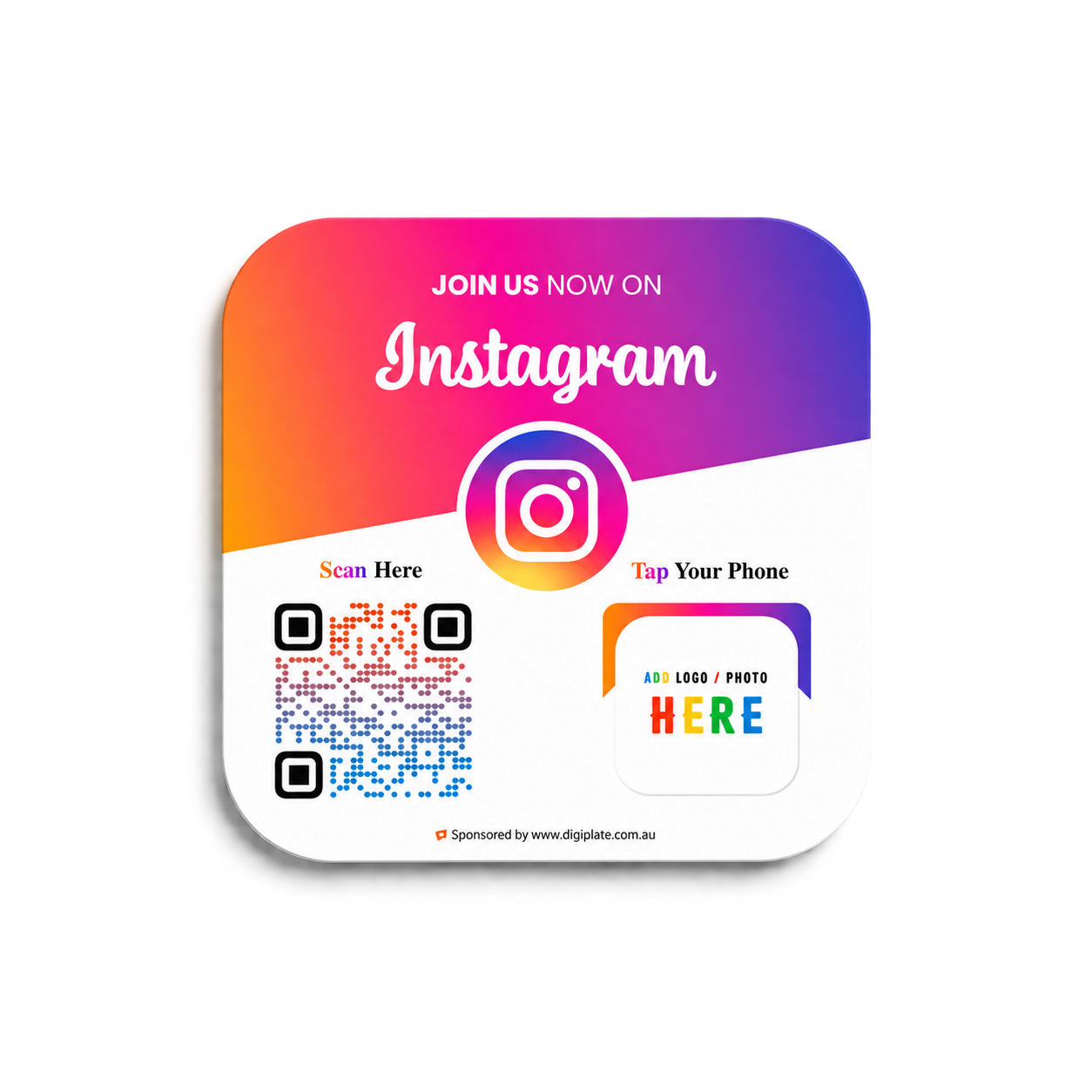 Instagram Follow NFC Plate