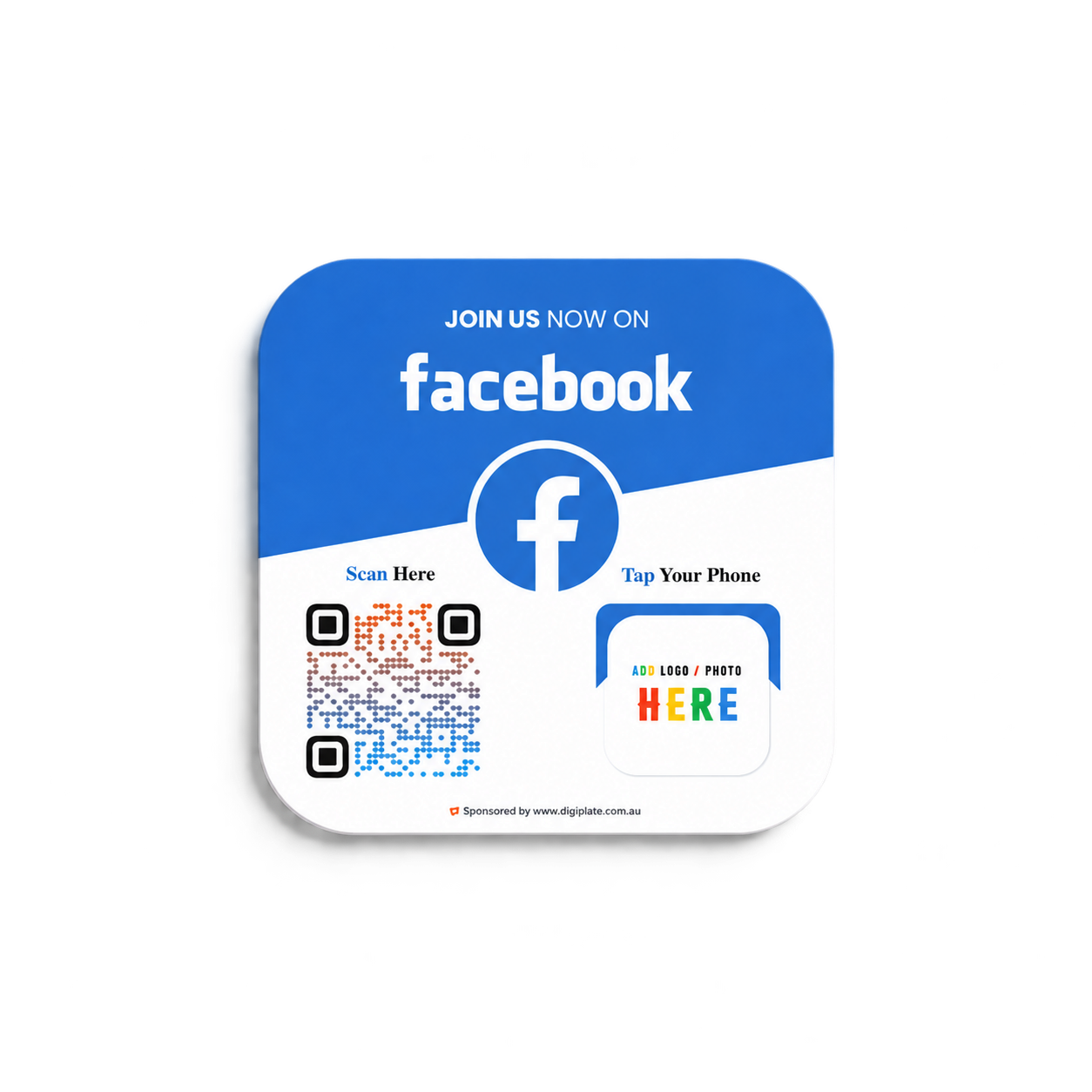 Facebook Follow NFC Plate